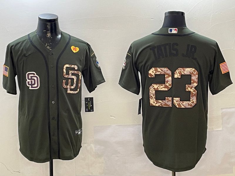 Men San Diego Padres #23 Tatis jr Green Game 2025 Nike MLB Jersey style 8->san diego padres->MLB Jersey
